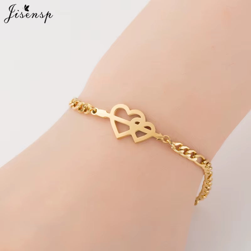 Elephant Butterfly Bracelets Bangles Animal Chain Link Bracelet Female Stainless Steel Bracelets for Women Accessories