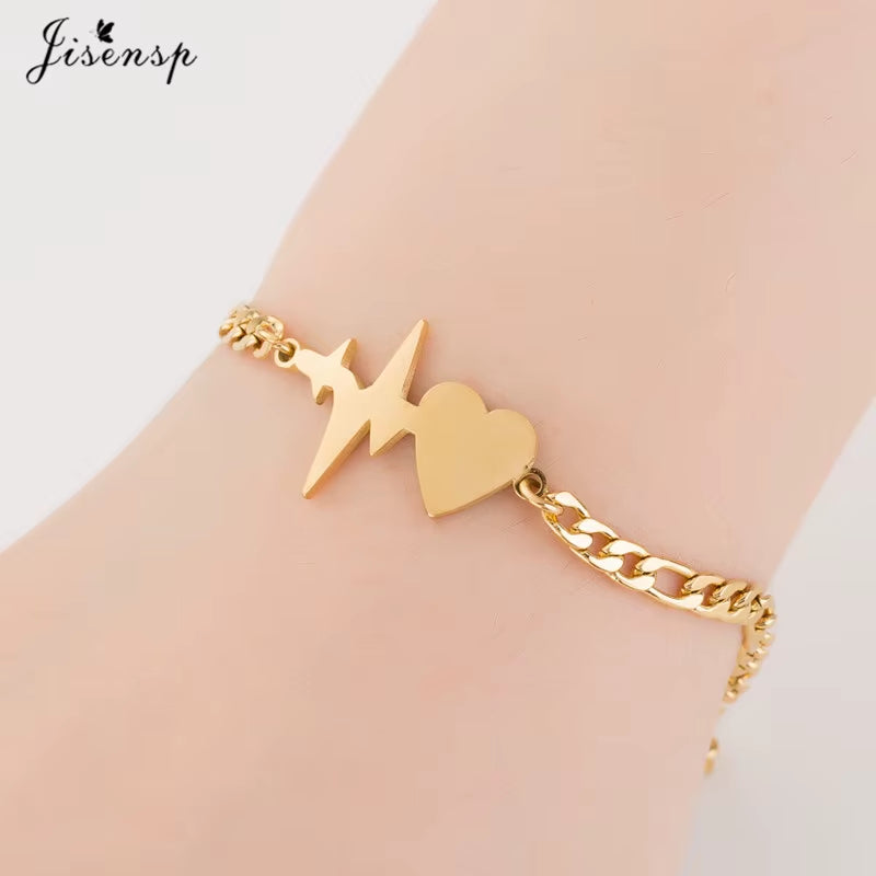 Elephant Butterfly Bracelets Bangles Animal Chain Link Bracelet Female Stainless Steel Bracelets for Women Accessories