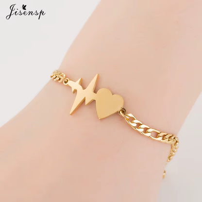 Elephant Butterfly Bracelets Bangles Animal Chain Link Bracelet Female Stainless Steel Bracelets for Women Accessories