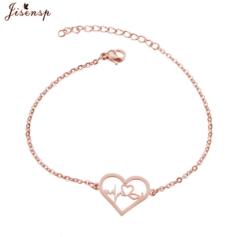Elephant Butterfly Bracelets Bangles Animal Chain Link Bracelet Female Stainless Steel Bracelets for Women Accessories