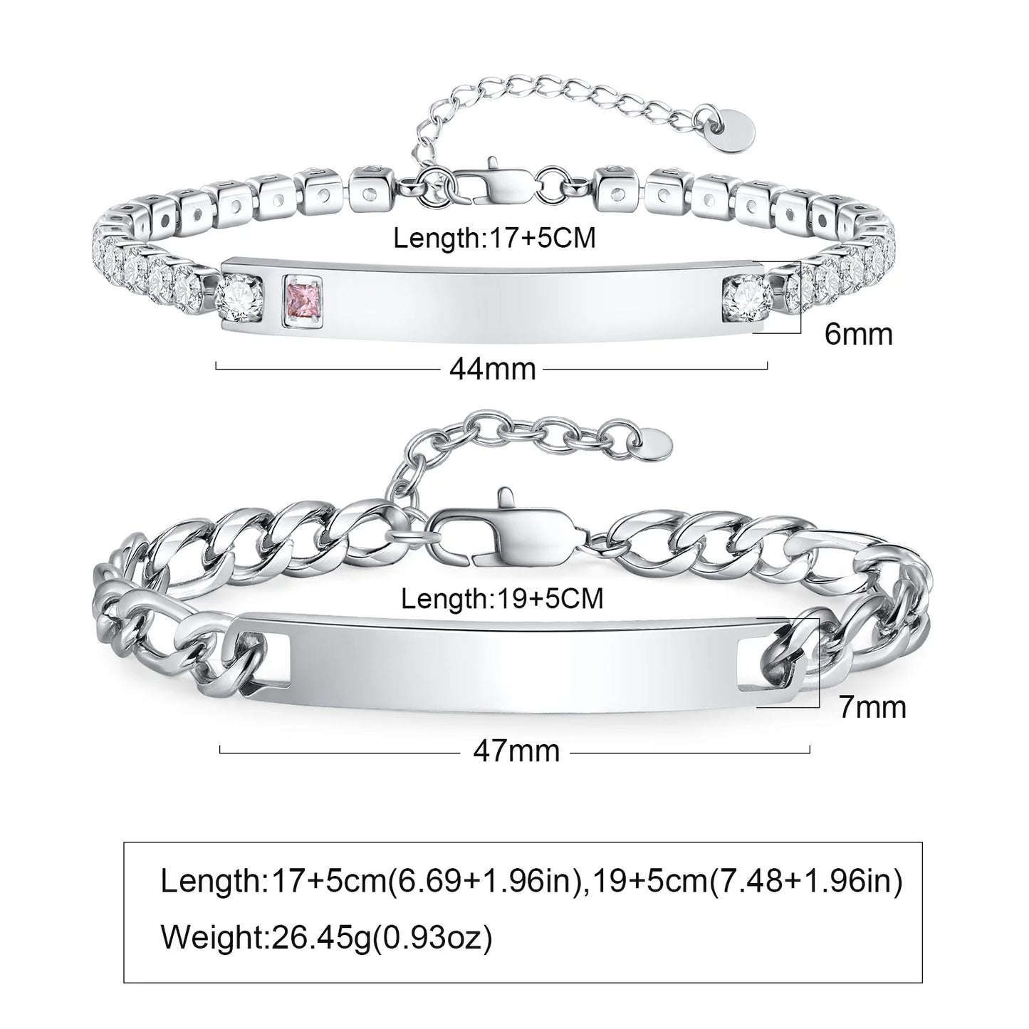 Couples Magnet Bracelets Handmade Braided Heart Shape Magnetic Bracelets, 2Pieces Set Rope Wristbands Anniversary Gift