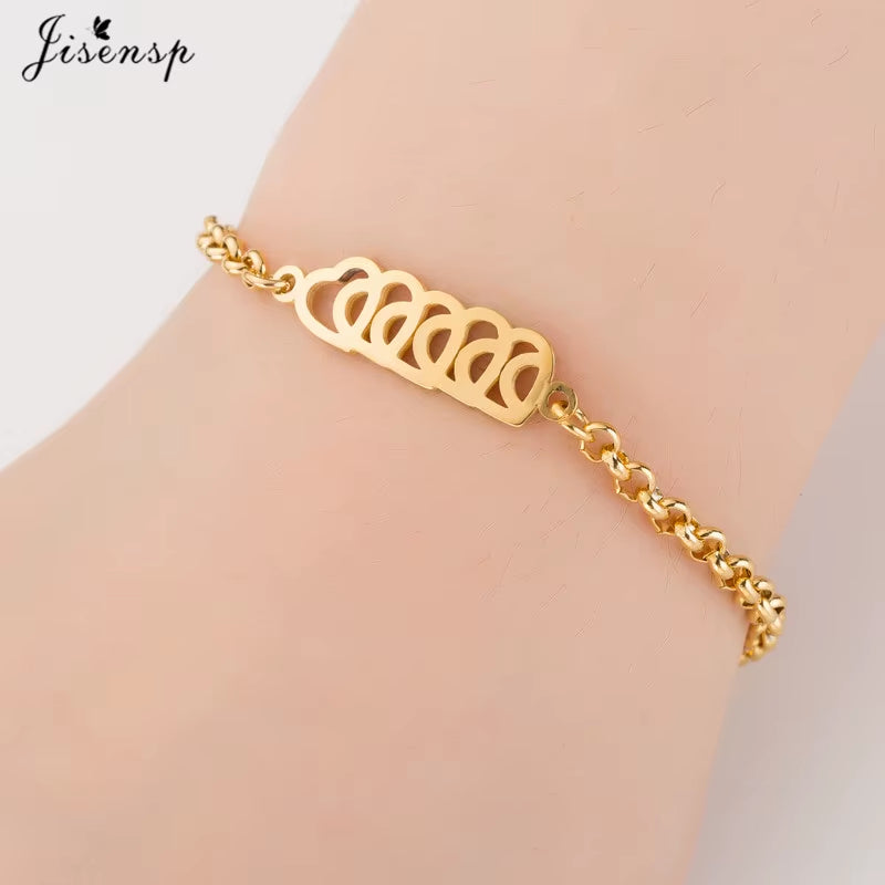 Elephant Butterfly Bracelets Bangles Animal Chain Link Bracelet Female Stainless Steel Bracelets for Women Accessories